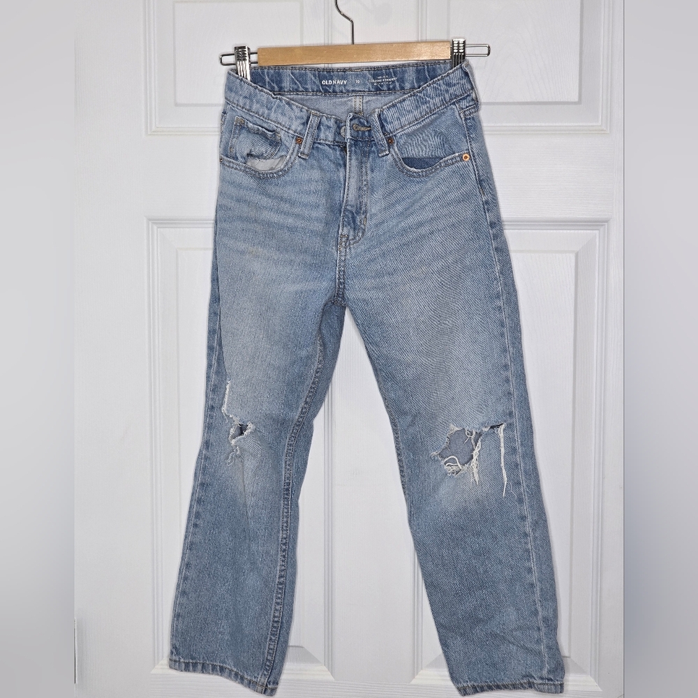 Girl's Old Navy Size 10 Flouchy Straight Blue Jeans